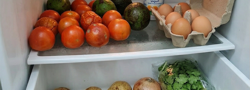 Simpan sayur di kulkas