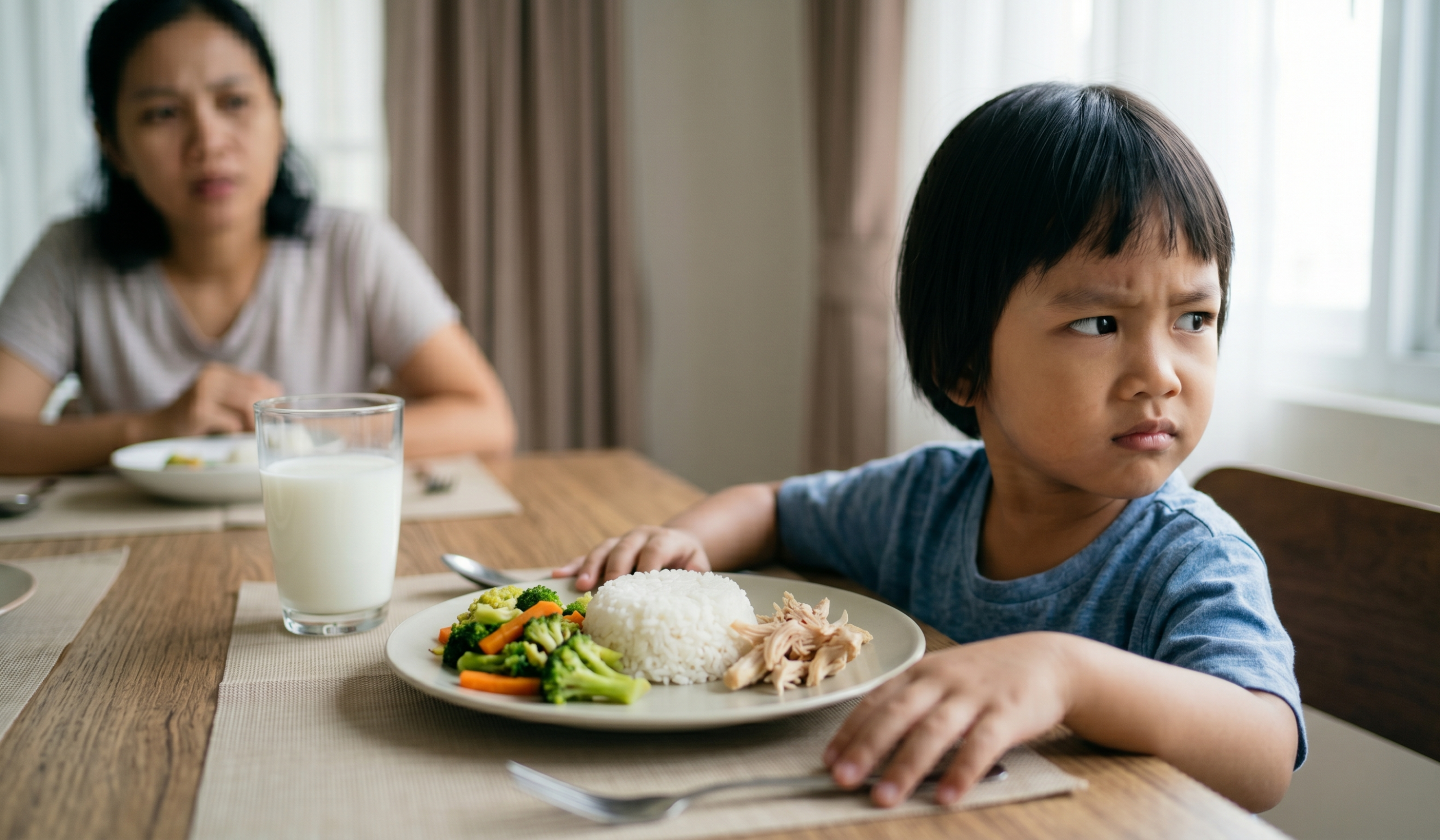 Ilustrasi Anak Menolak Makan