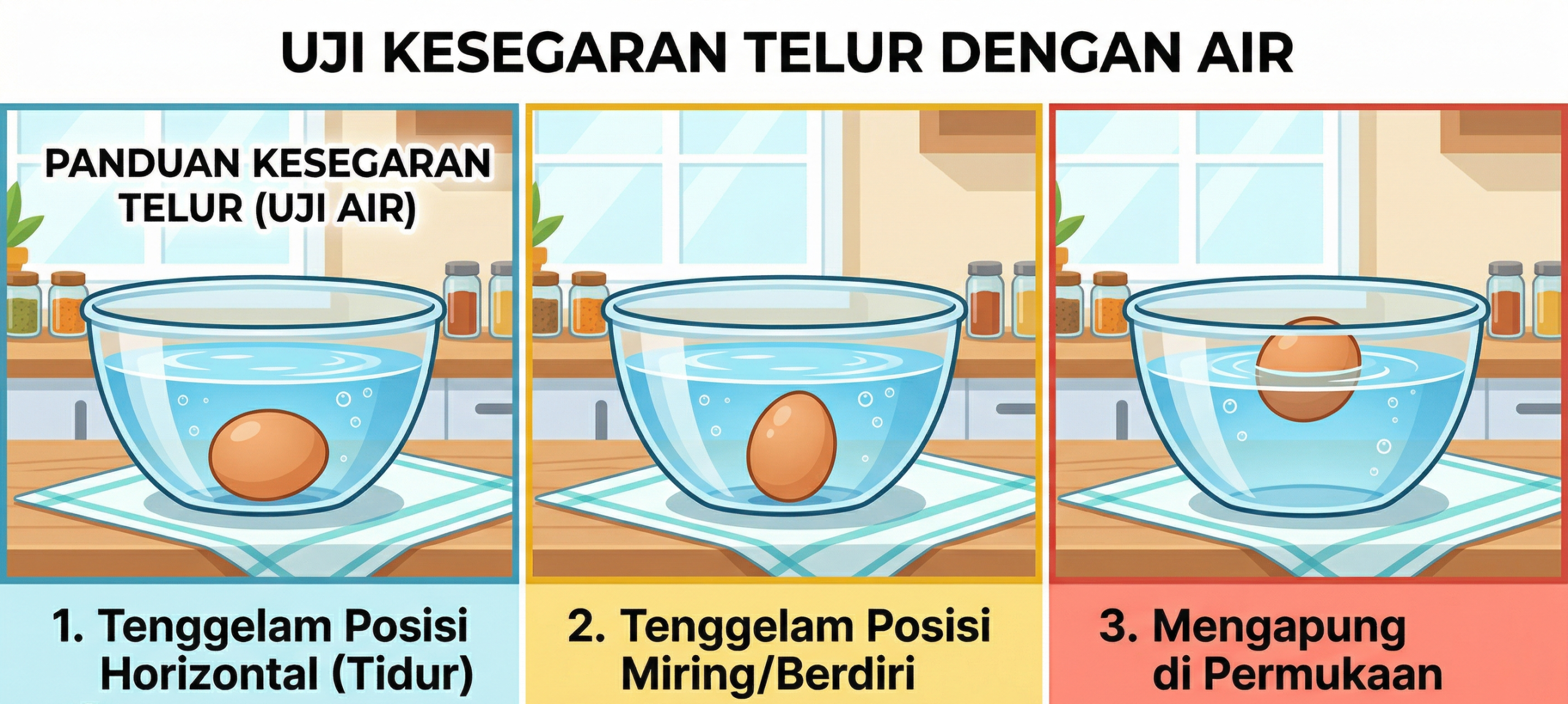 Uji Kesegaran Telur