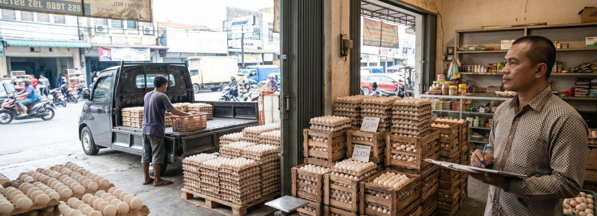 Ilustrasi Agen Telur