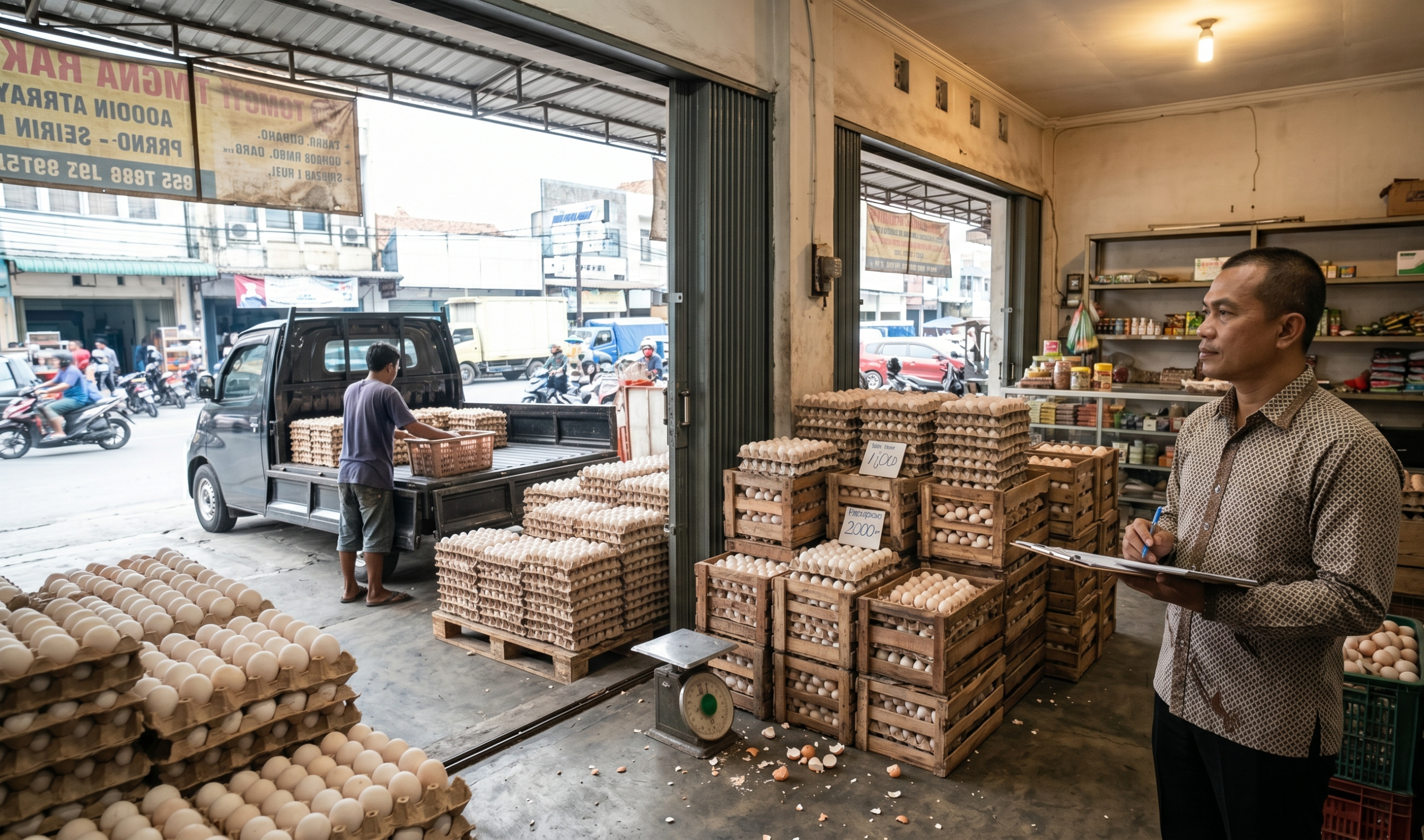 Ilustrasi Agen Telur